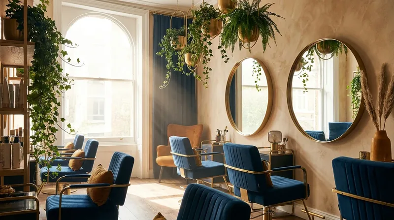 Bright salon interior with styling chairs, How to Start a Hair Salon or Barbershop in New Mexico