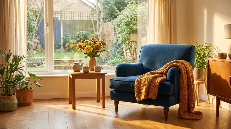 Sunlit sitting room with an armchair and blanket, How to Start a Home Health Agency in New Mexico