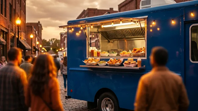 Customers lining up at a food truck window, How to Start a Food Truck in Albuquerque
