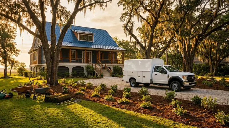 Service van and equipment outside a suburban home, How to Start a Pest Control Business in New Mexico